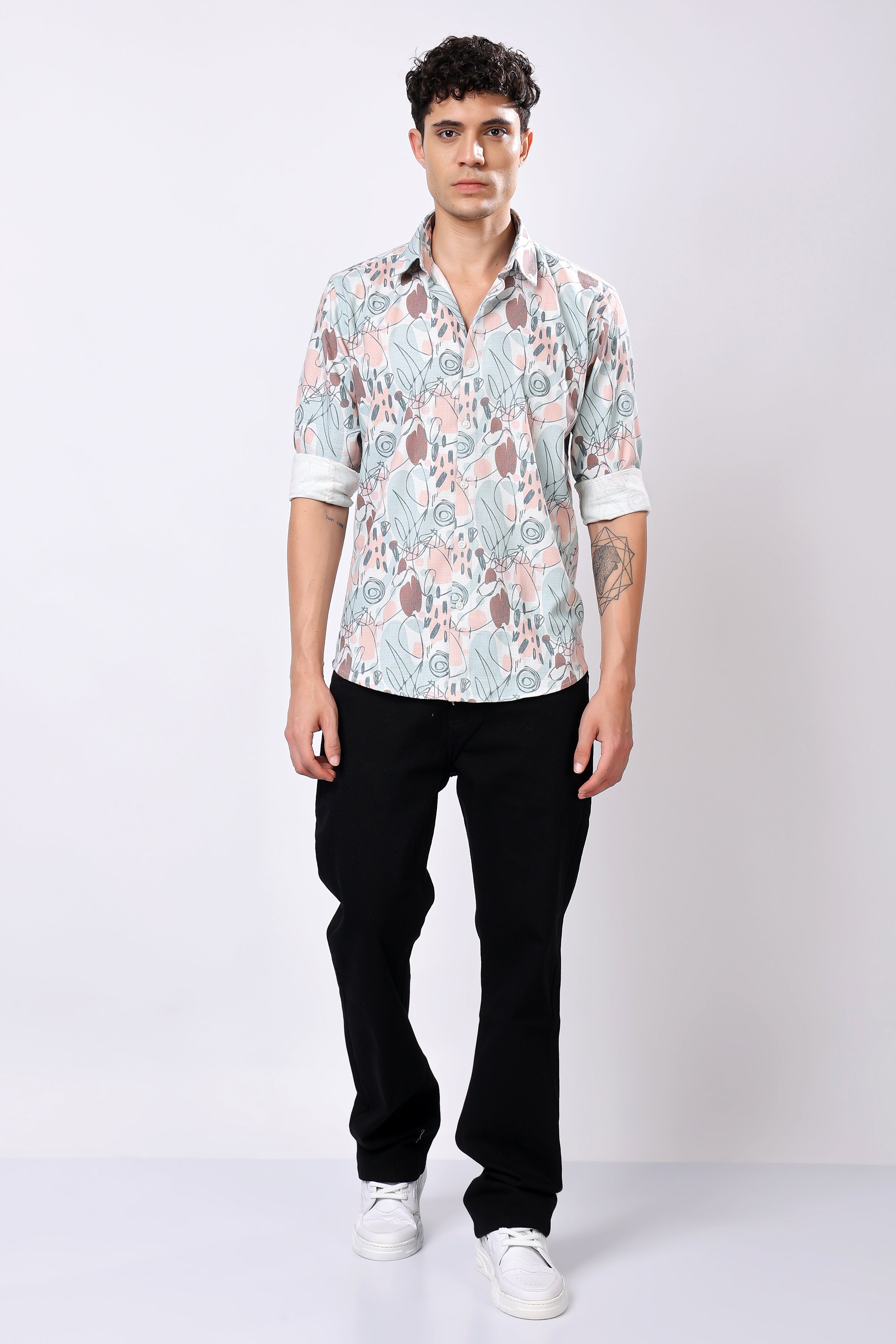 Stylox Printed Full Sleeve Shirt - Stylox