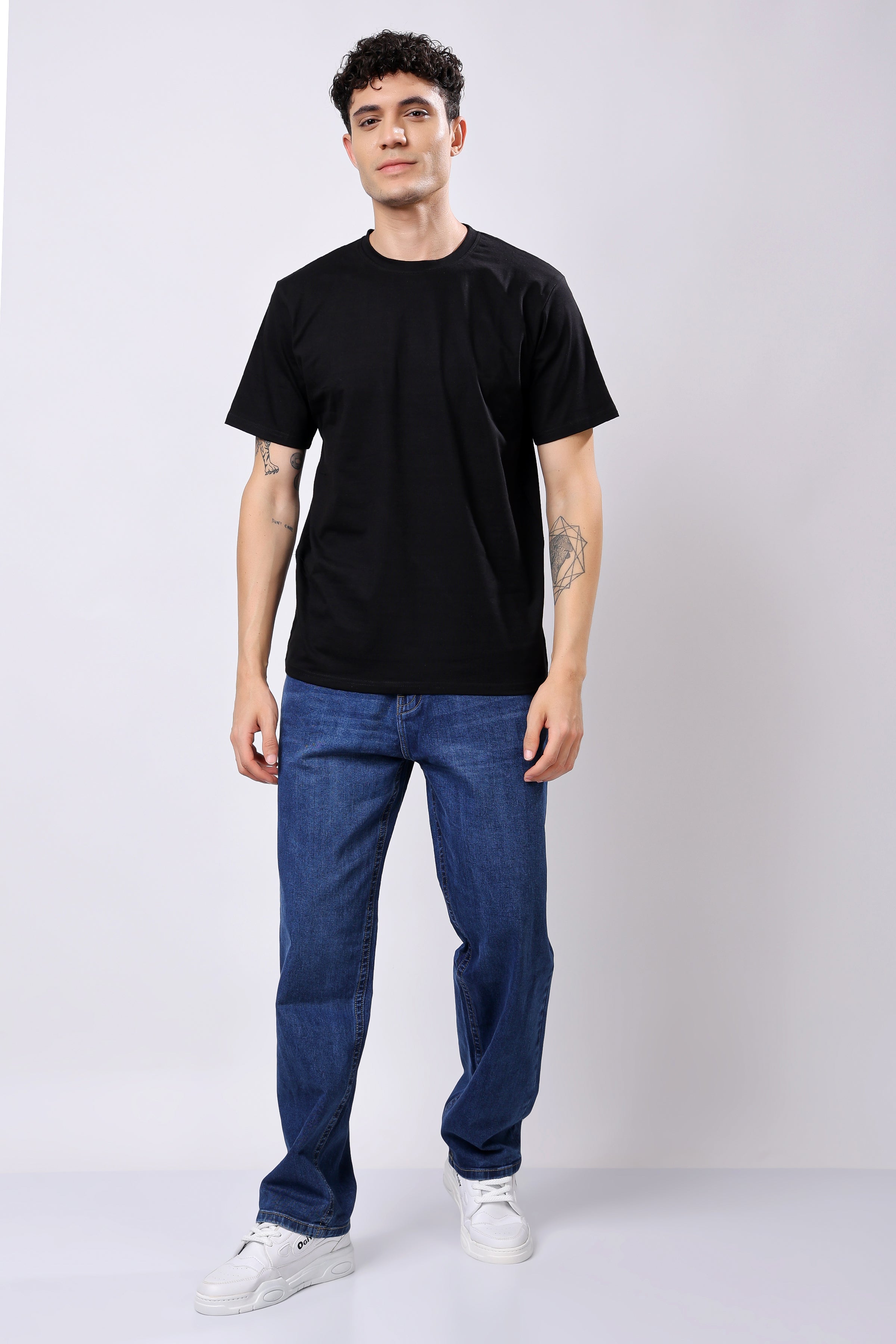Stylox Men's Loose Fit Denim Jeans - Stylox