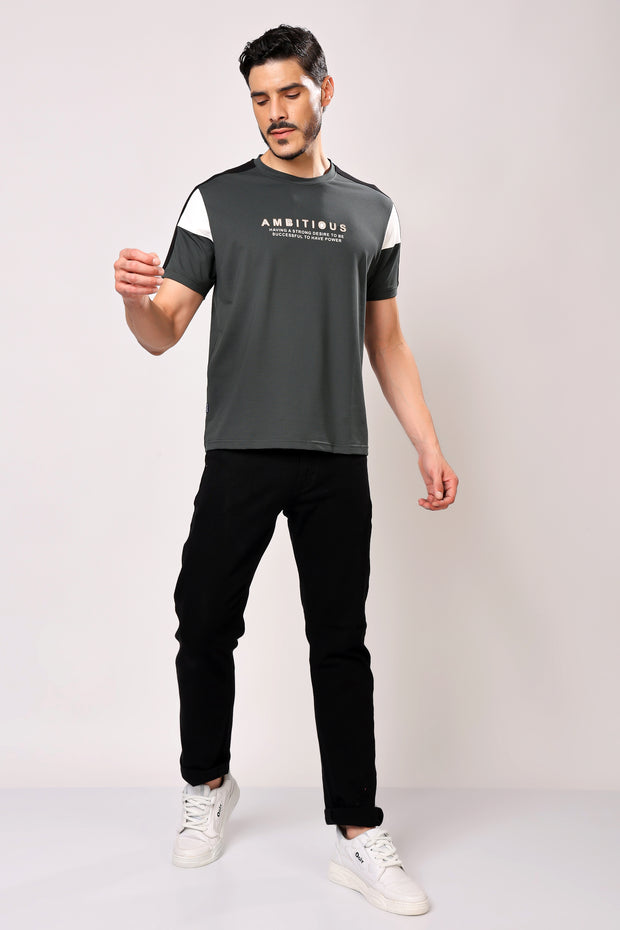 Stylox Men's Round Neck Casual Printed T-Shirt