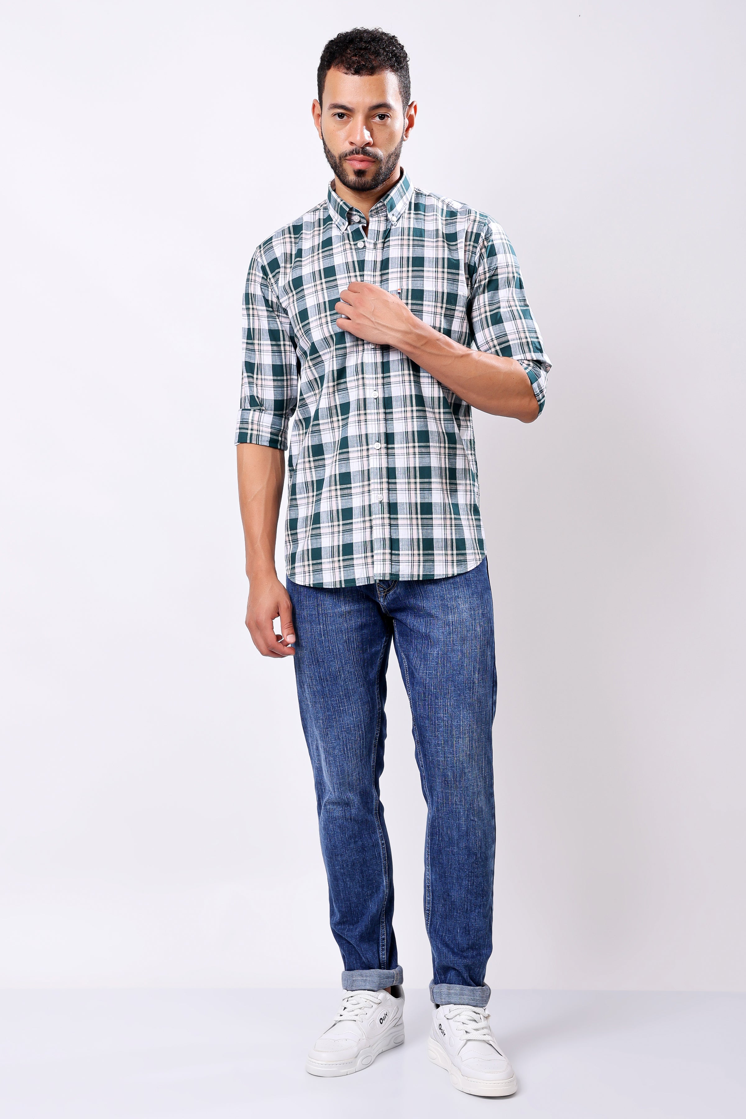 Stylox Full Sleeve Casual Check Shirt For Men - Stylox