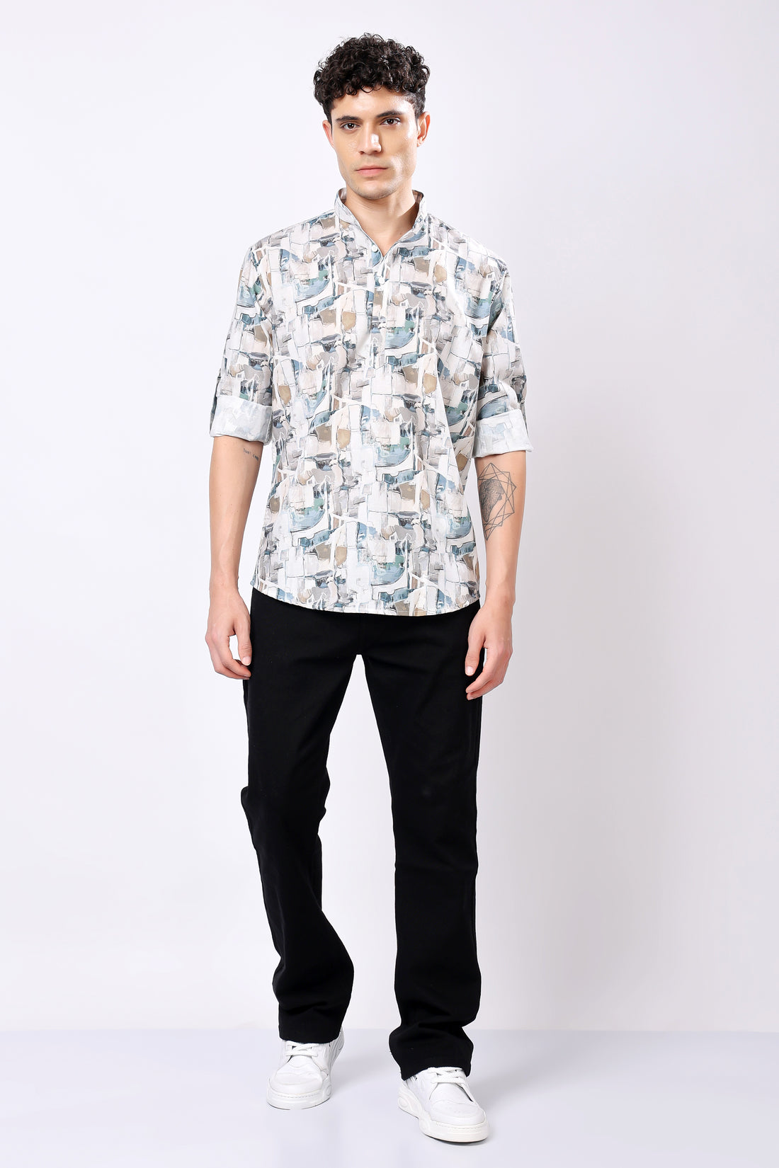 Stylox Printed Full Sleeve Casual Shirt For Men