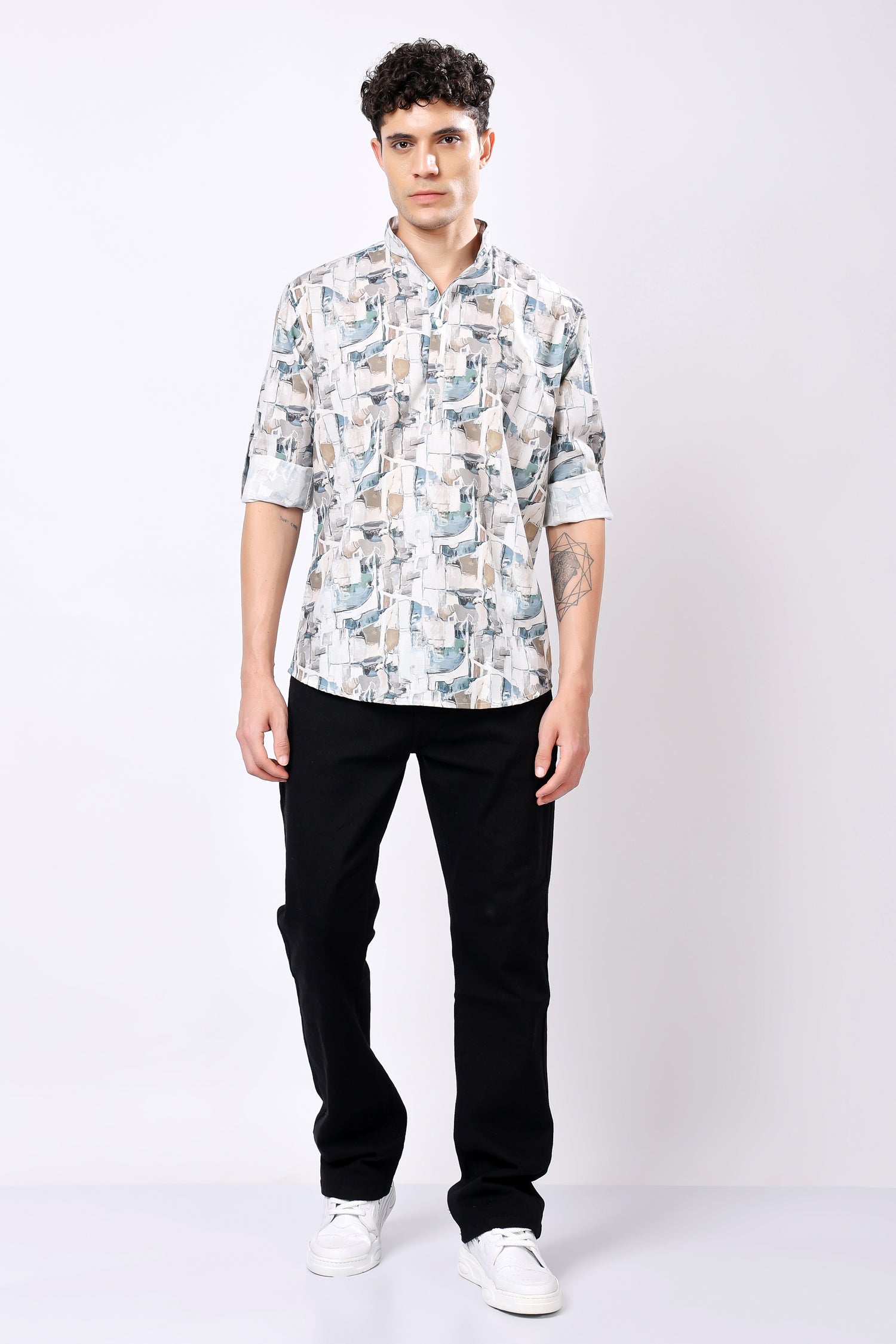 Stylox Printed Full Sleeve Casual Shirt For Men