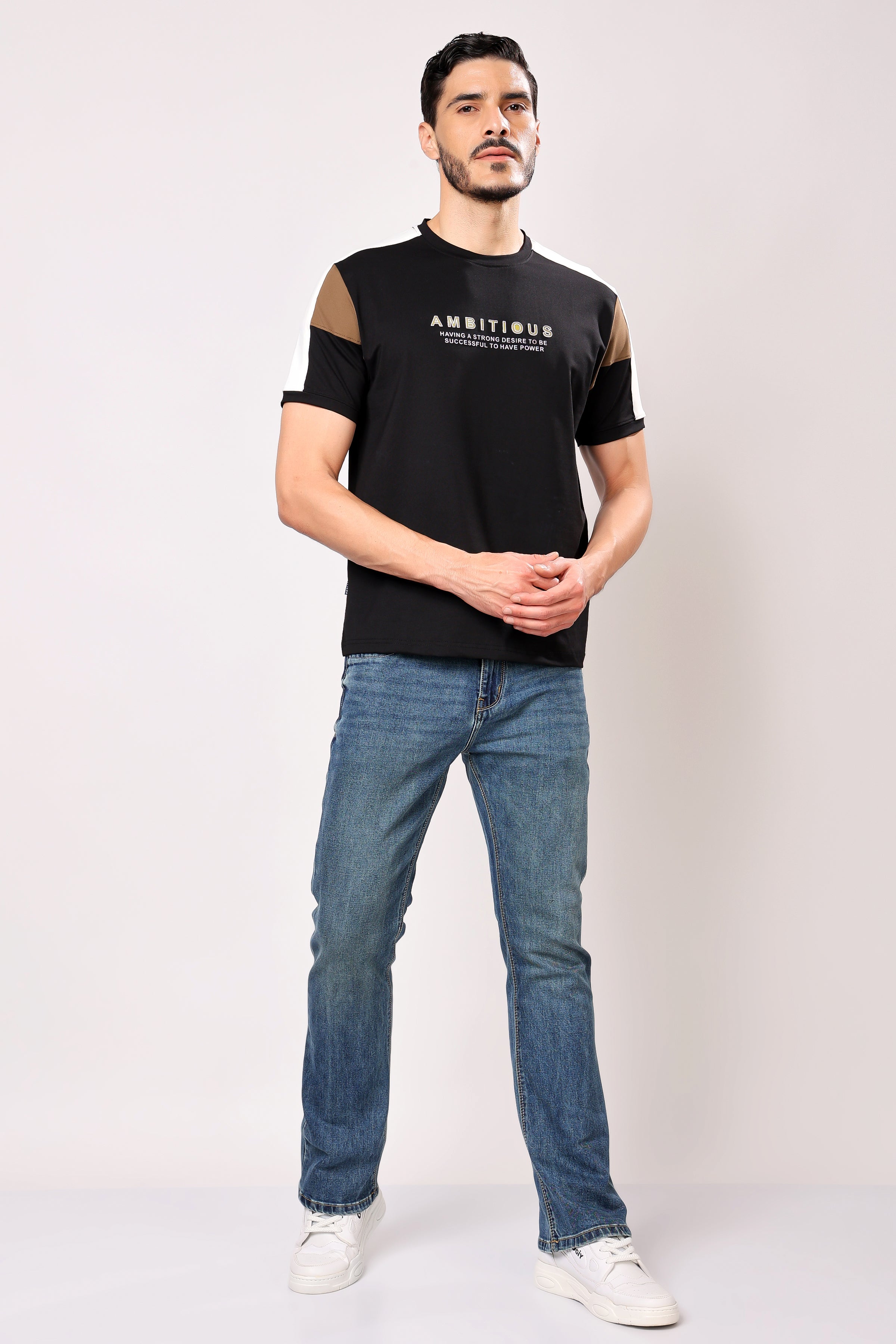 Stylox Men's Round Neck Casual Printed T-Shirt - Stylox
