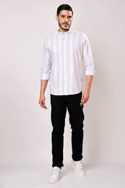 Stylox Men's Full Sleeve Casual Striped Shirt