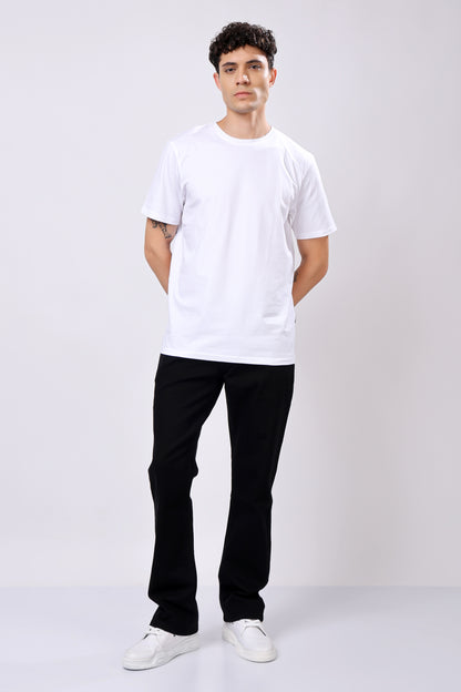 STYLOX Round Neck Solid T-Shirt