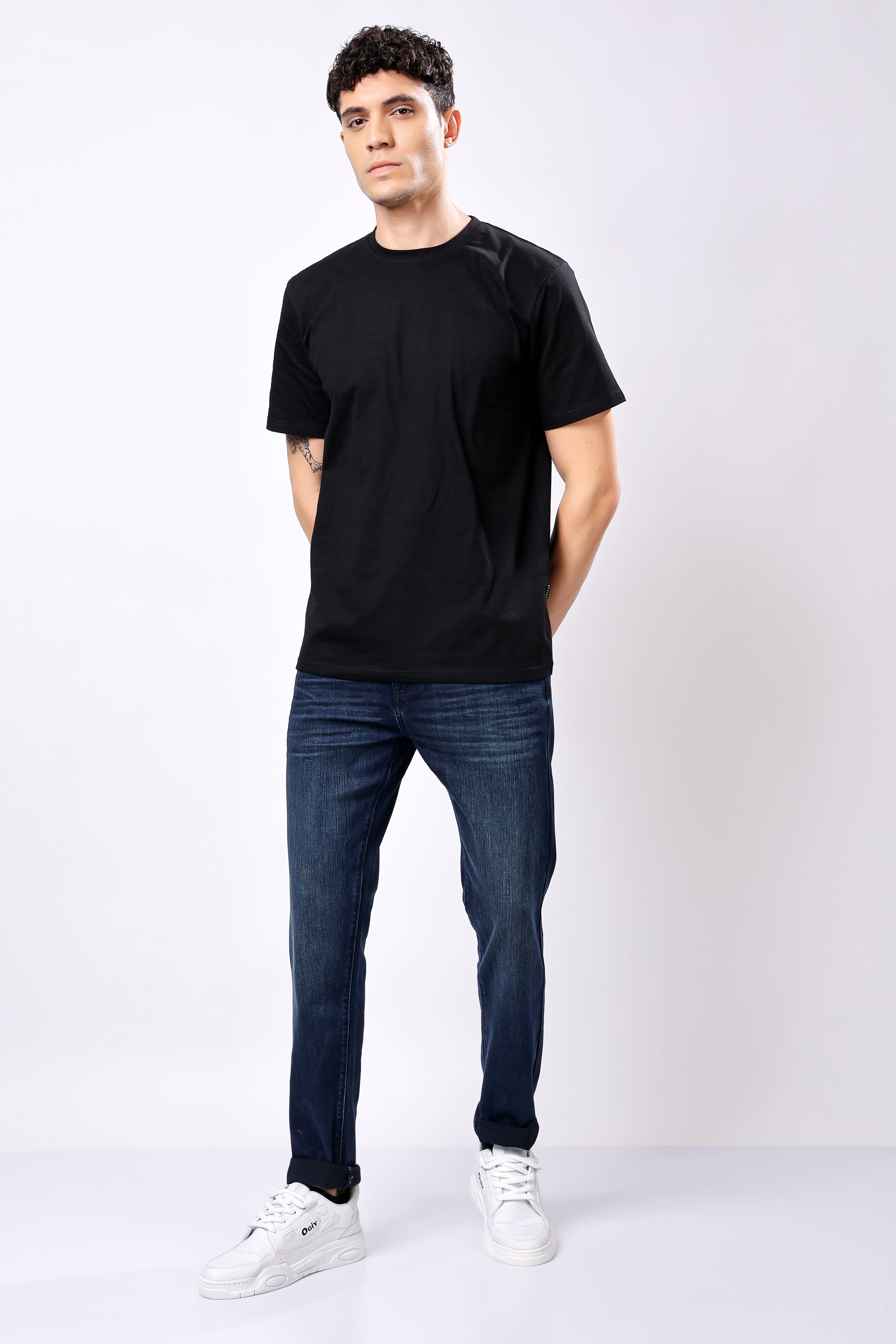 Stylox Slim Fit Denim Jeans - Dark Blue,