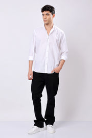 Stylox Solid White Shirt For Men