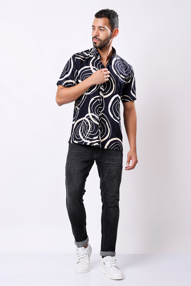 Stylox Half Sleeve Printed Casual Shirt