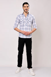 Stylox Men's Full Sleeve Casual Check Shirt