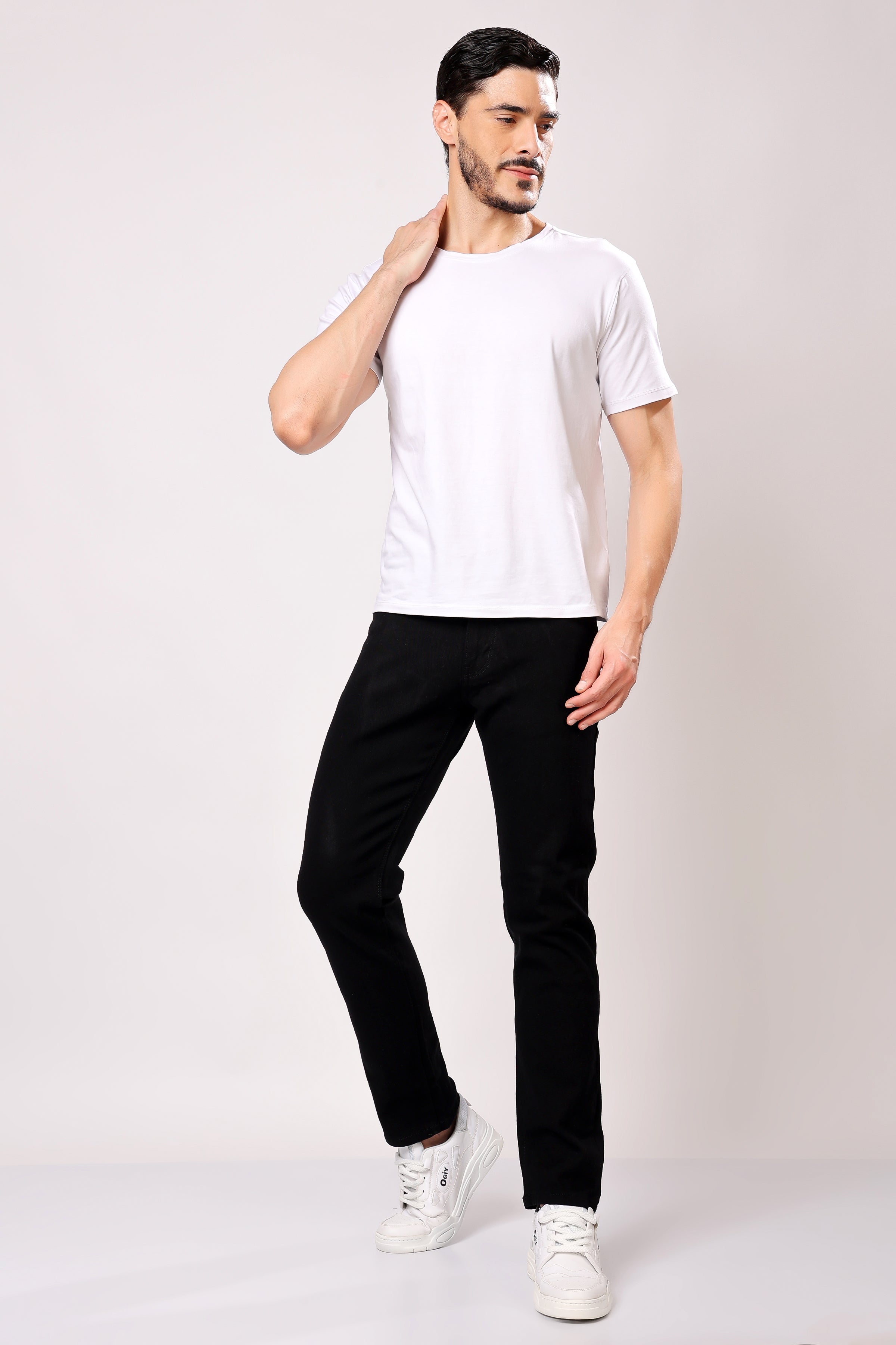 Stylox Redifined Slim Fit Casual Men's Denim Jeans Black -