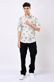Stylox Flower Print Full Sleeve Casual Shirt