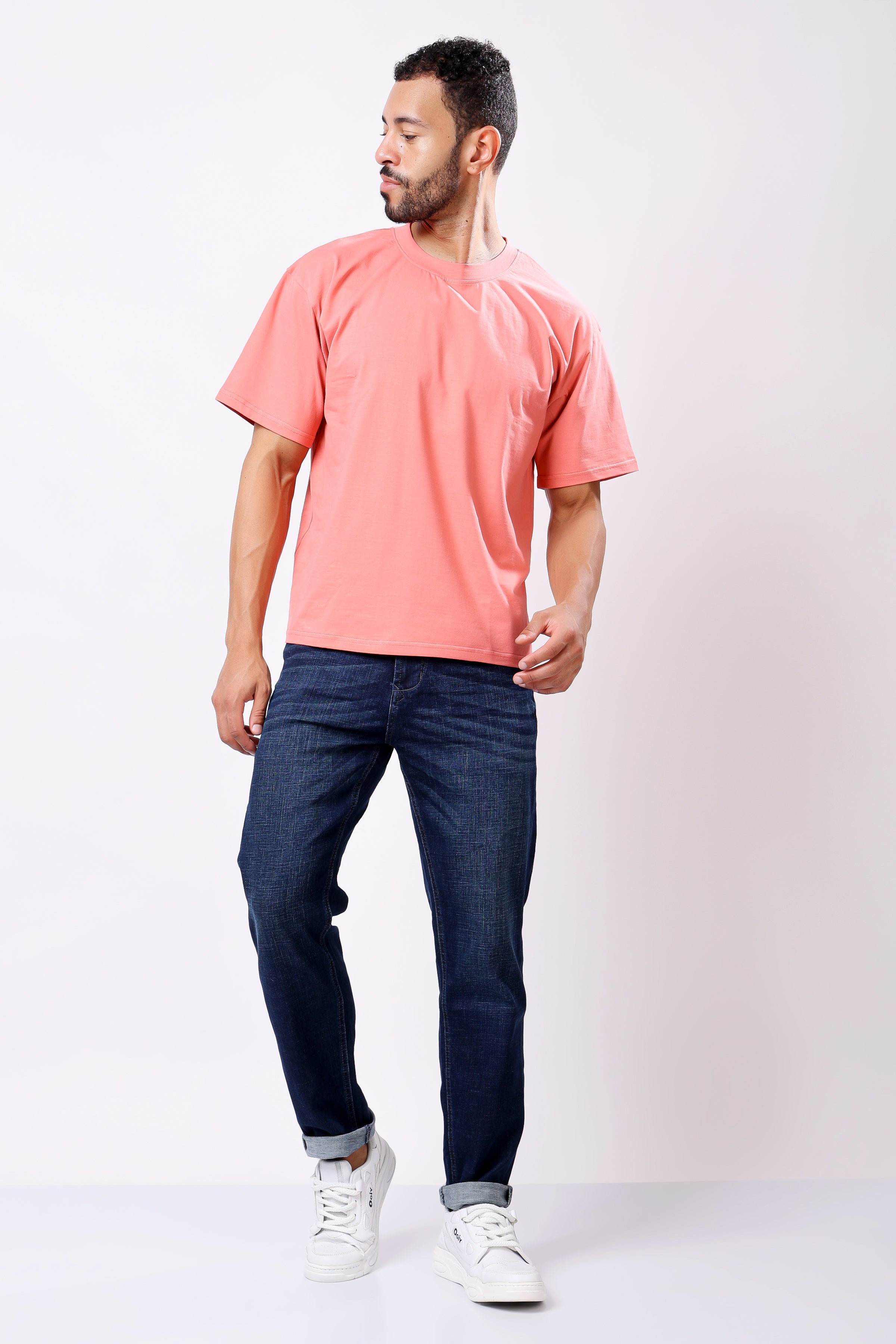 Stylox Men’s Relaxed Fit Denim Jeans - Dark Blue, Light Blue