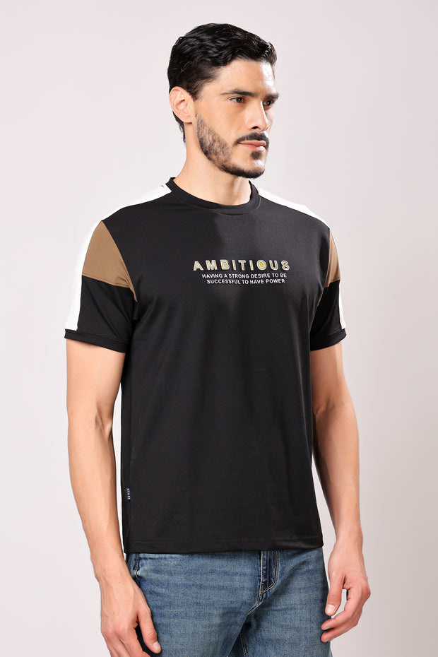 Stylox Men's Round Neck Casual Printed T-Shirt