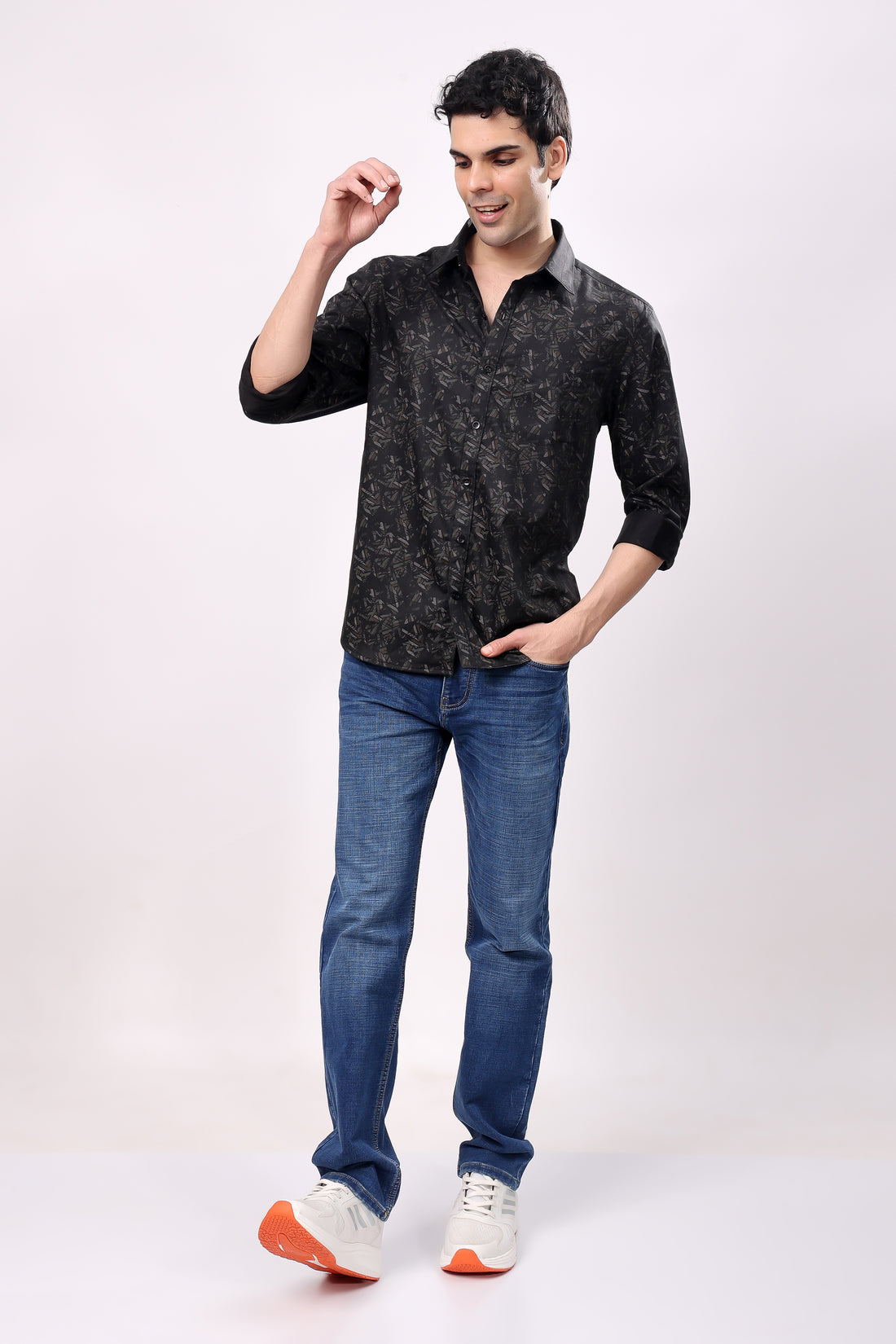 Stylox Mens Full Sleeve Print Shirt