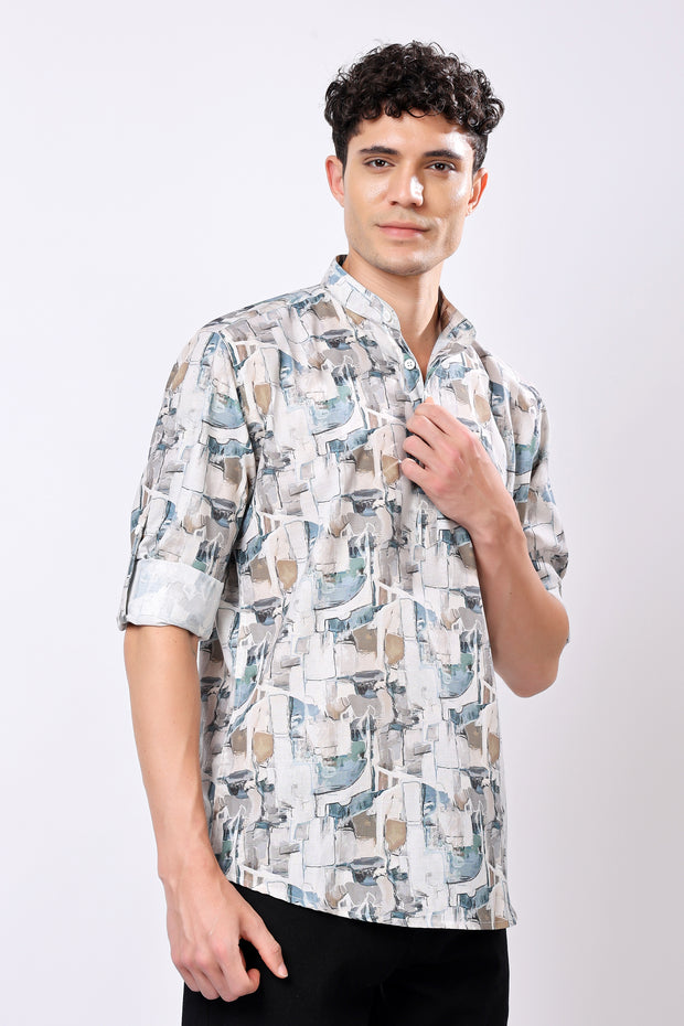 Stylox Printed Full Sleeve Casual Shirt For Men