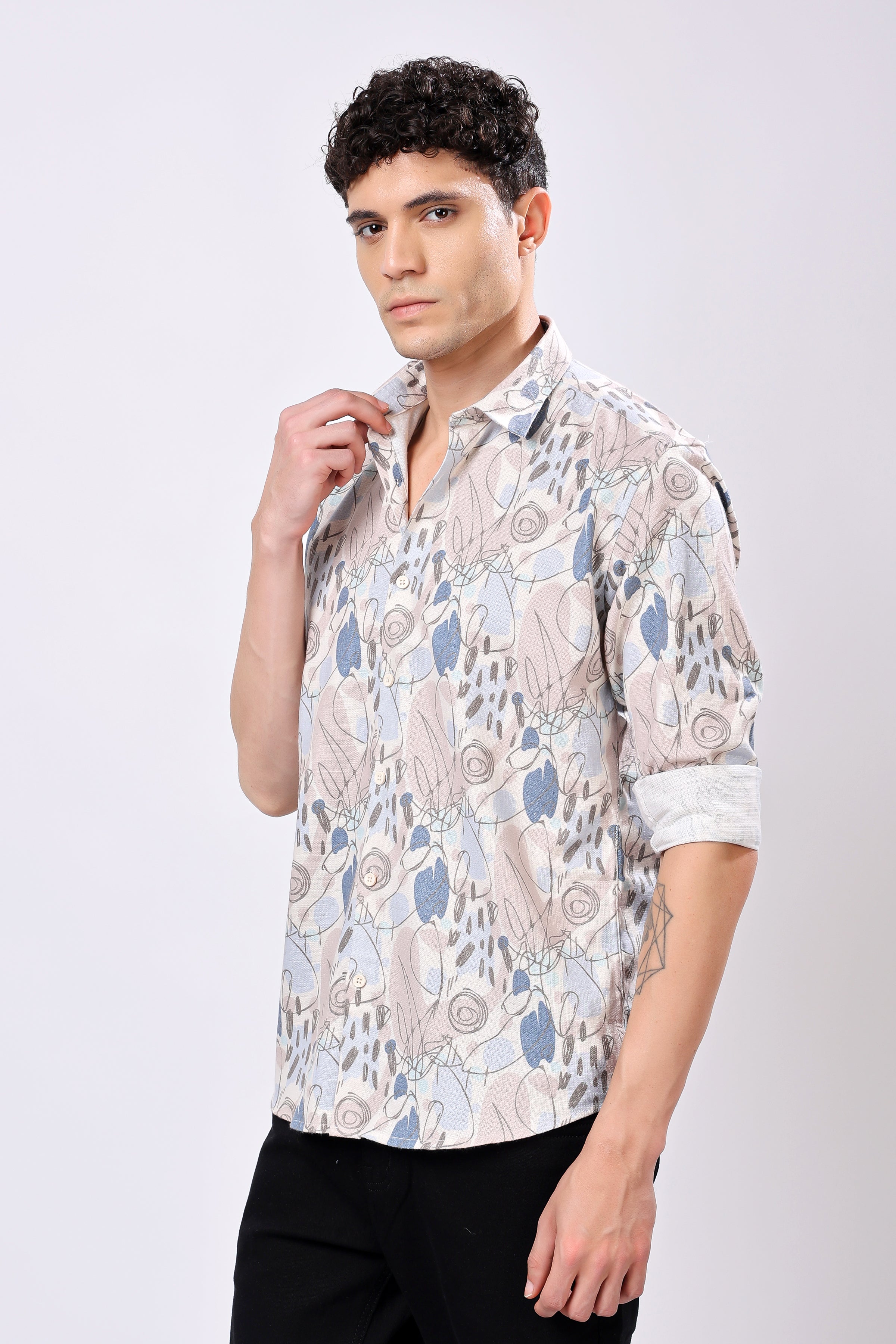 Stylox Printed Full Sleeve Shirt - Stylox