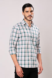 Stylox Men's Casual Full Sleeve Check Shirt