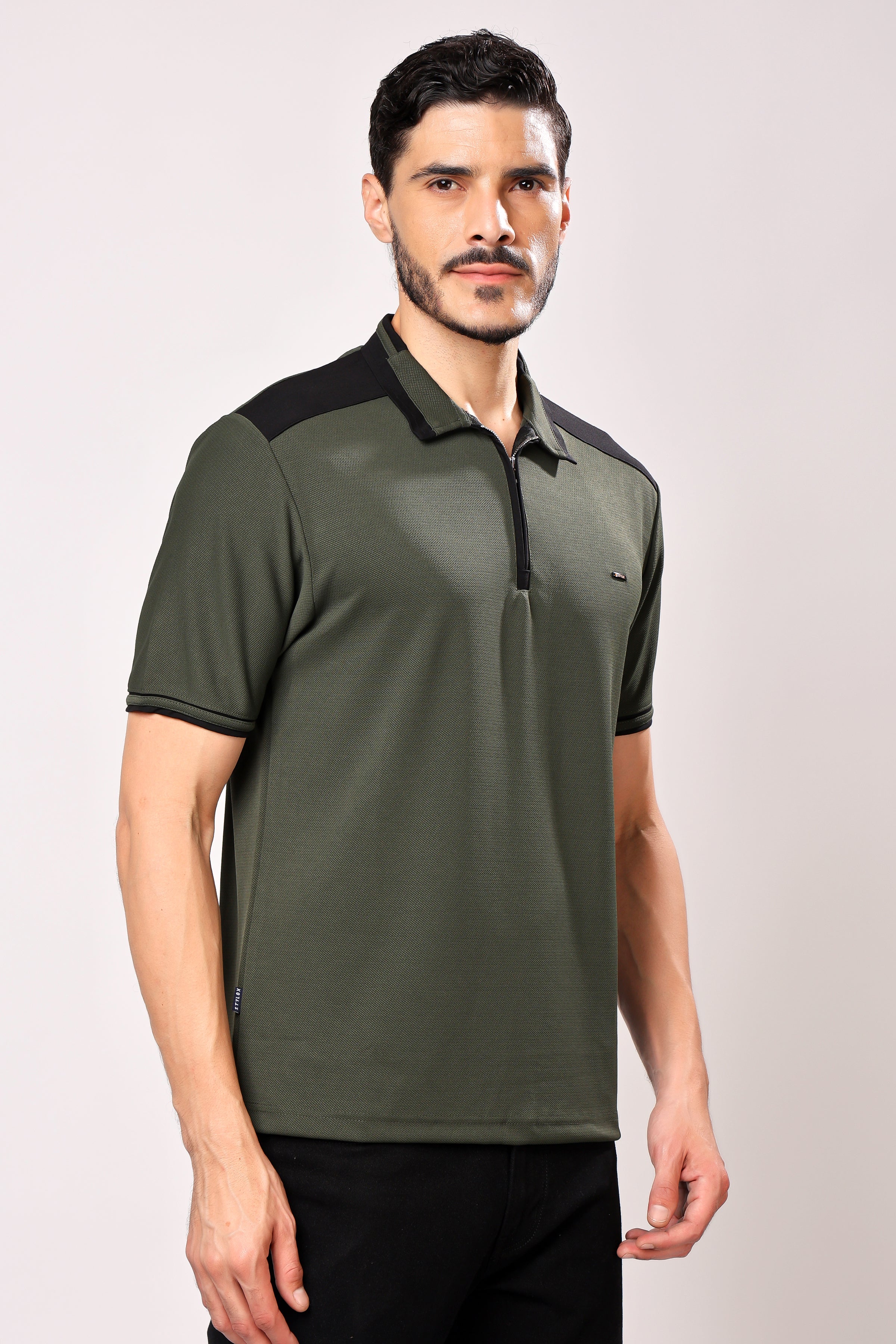 Stylox Men's Polo Neck T-Shirt - Stylox