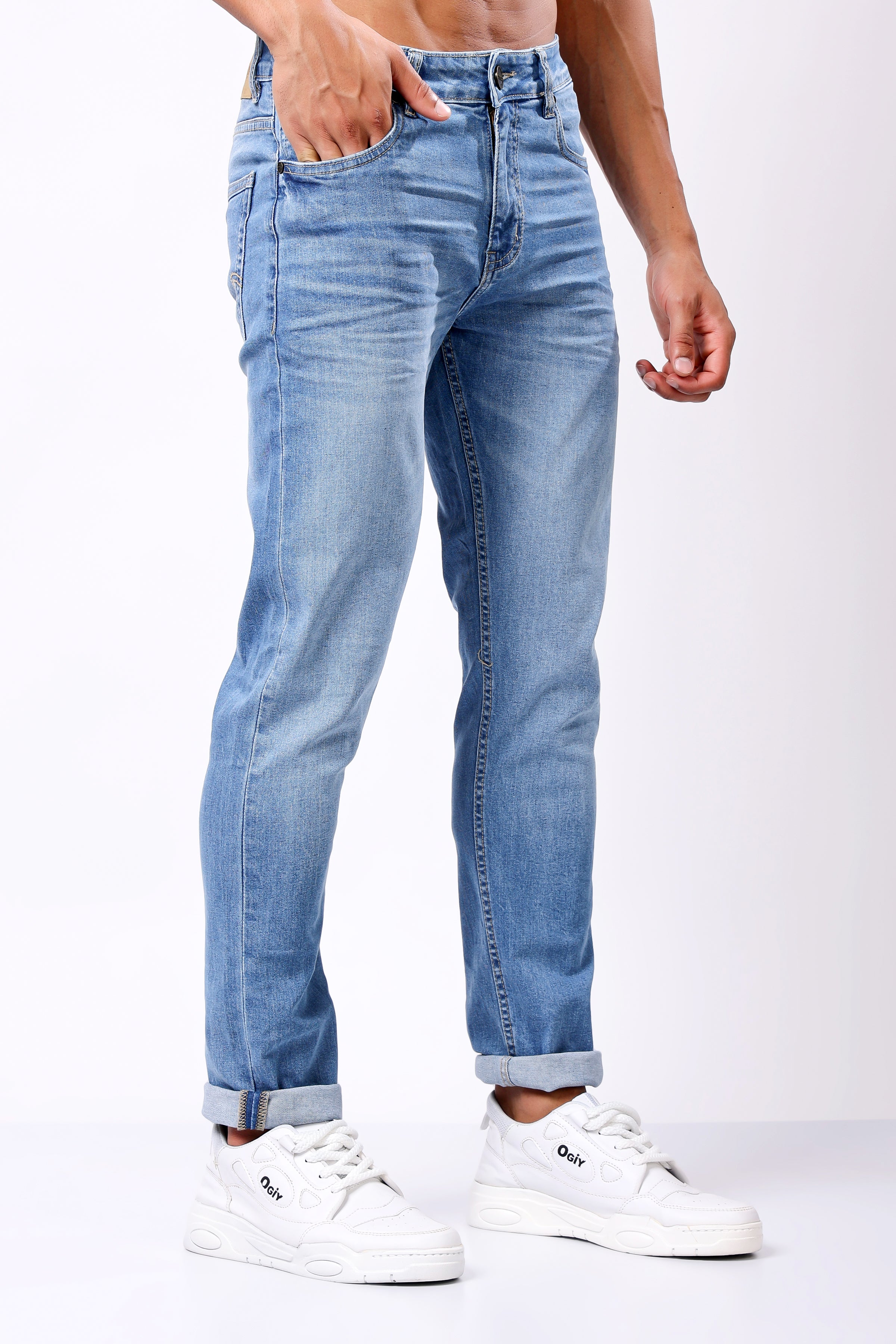 Stylox Slim Fit Denim Jeans - Dark Blue,