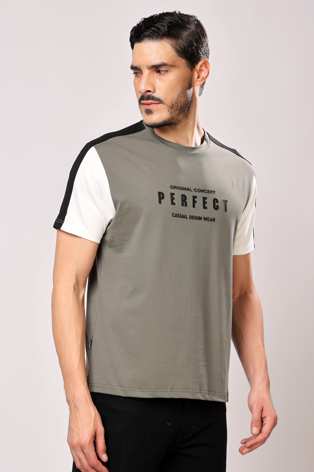 Stylox Men's Round Neck Casual Printed T-Shirt