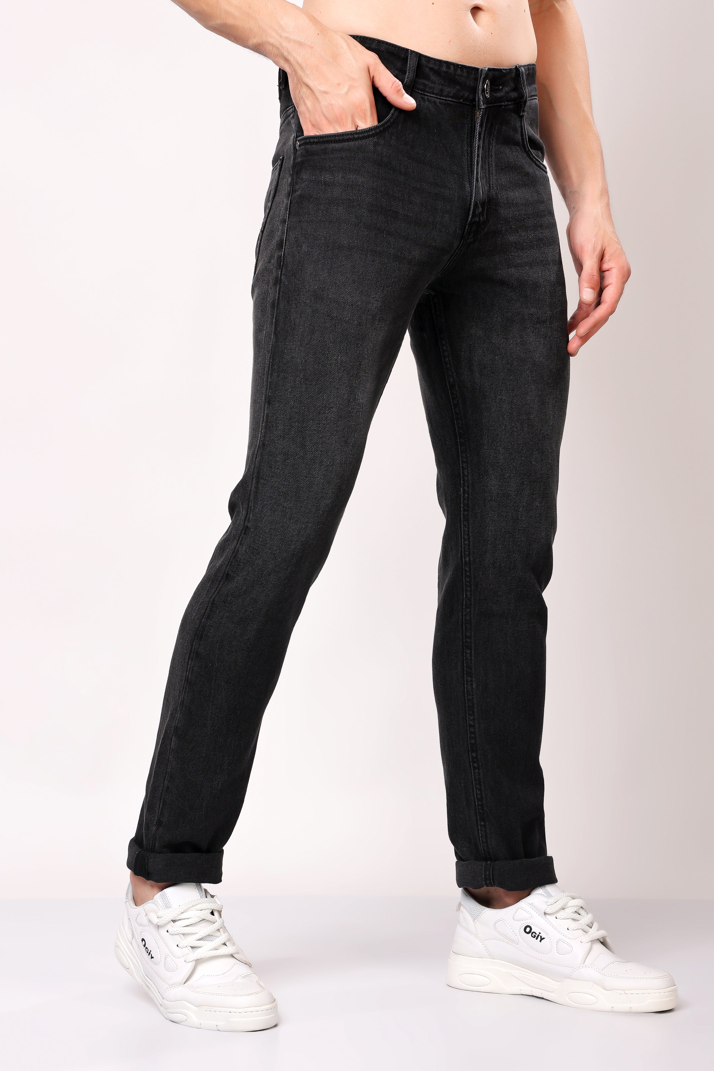 Stylox Slim Fit Casual Denim Jeans for Men - Colors: Grey, Dark Grey & Light Grey |