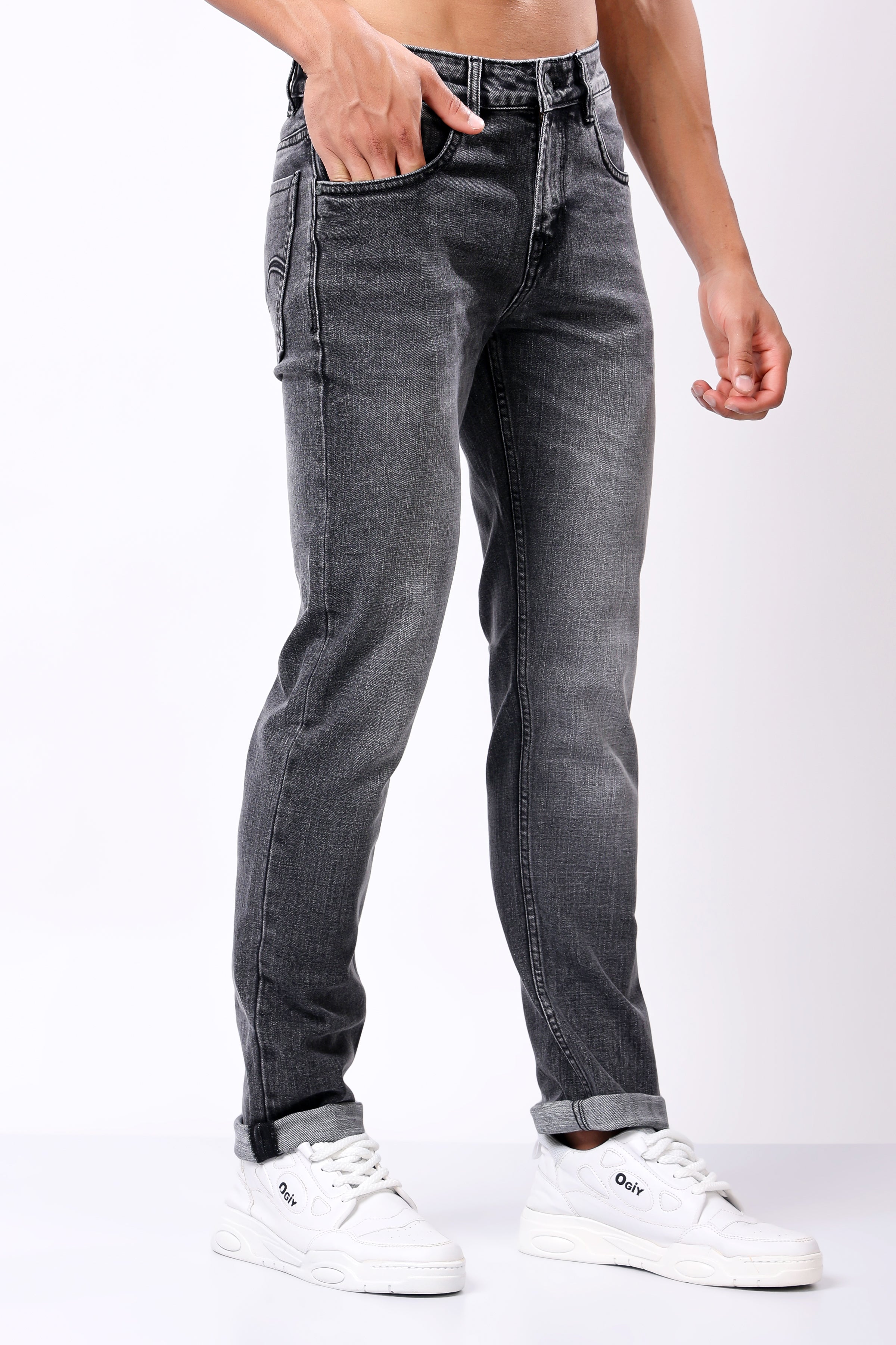 Stylox Comfort Fit Jeans for Men's | Grey, Dark Grey & Mid Grey |