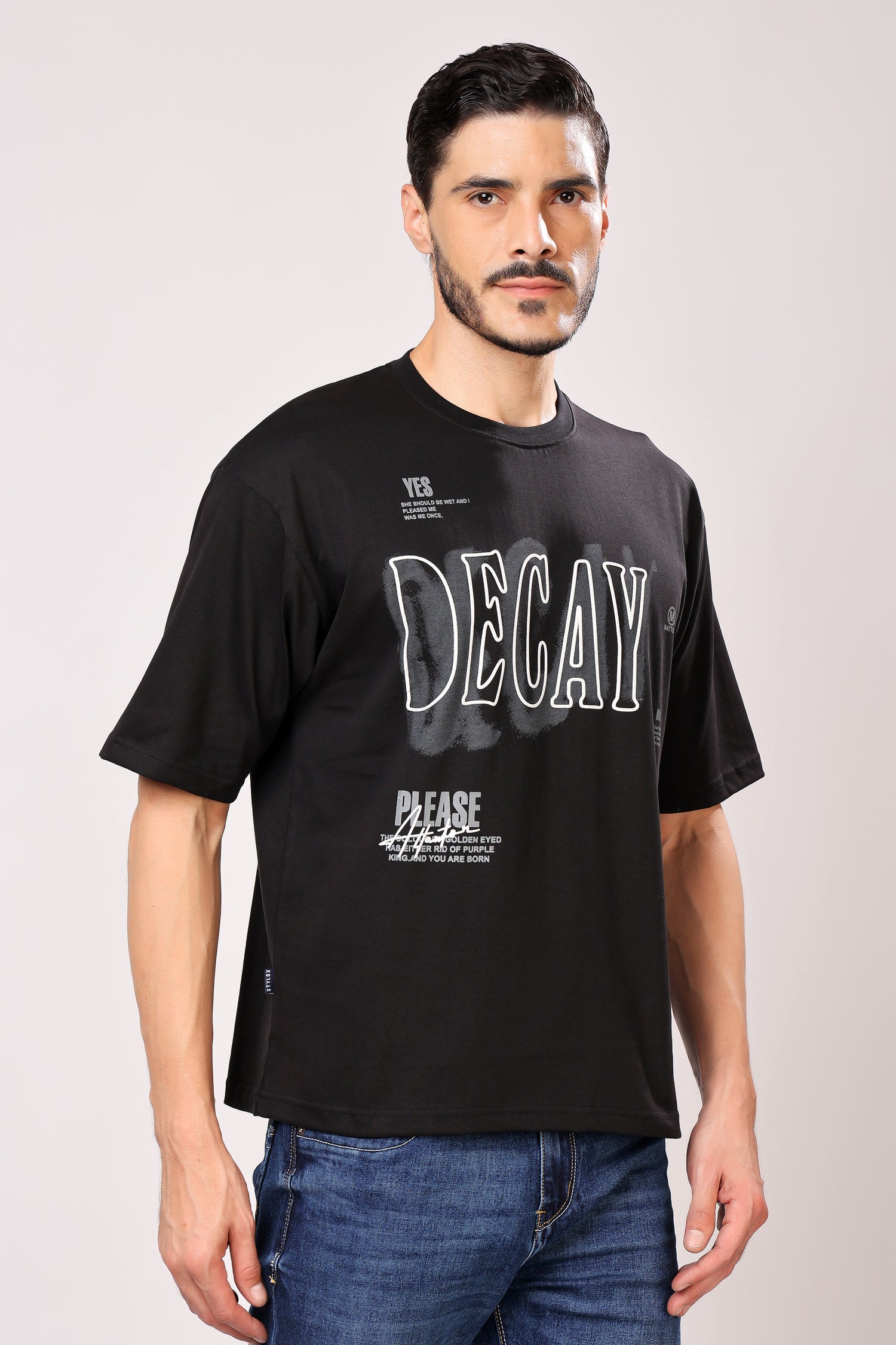 Stylox Printed Crew Neck Men&