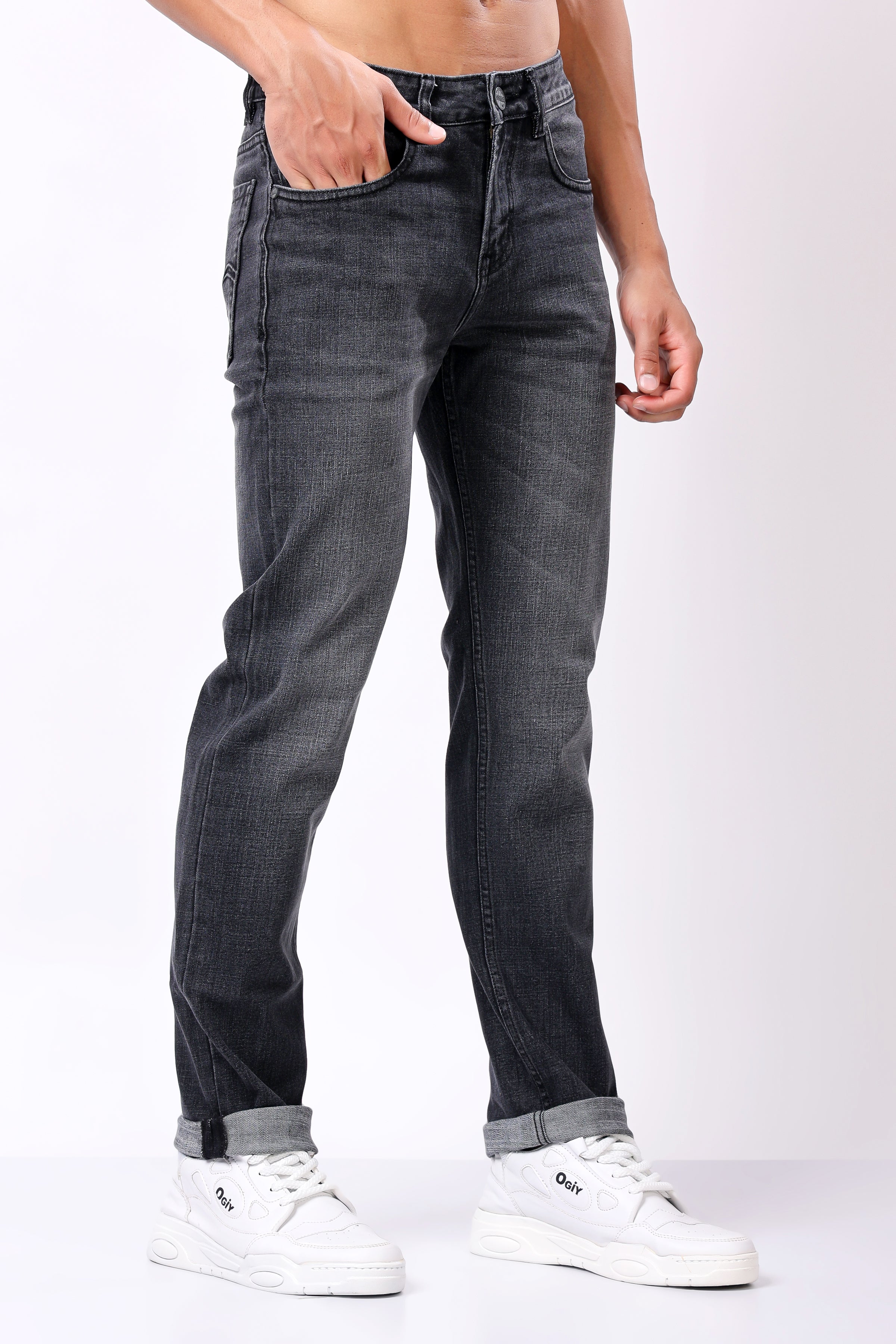Stylox Comfort Fit Jeans for Men's | Grey, Dark Grey & Mid Grey |