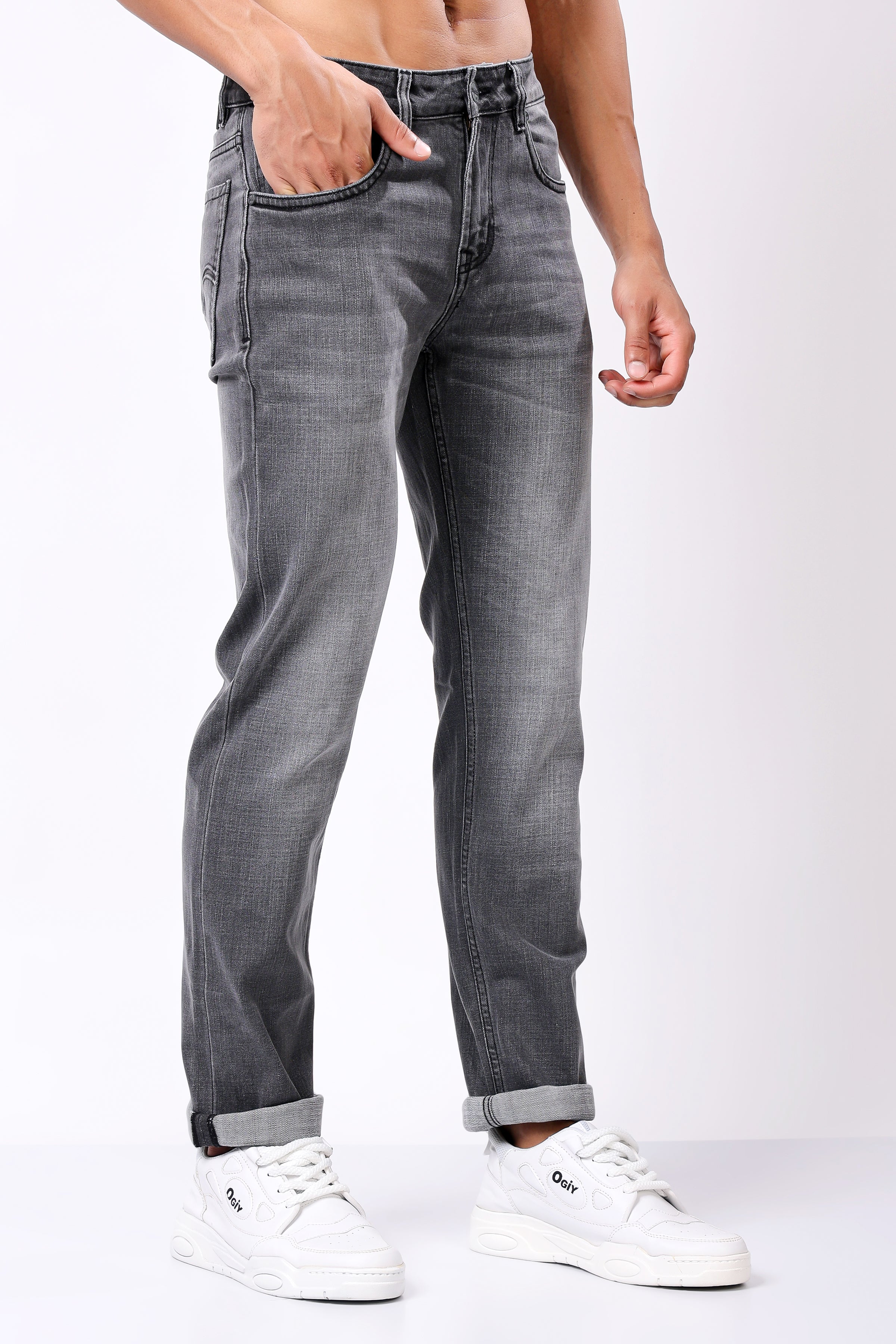 Stylox Comfort Fit Jeans for Men's | Grey, Dark Grey & Mid Grey |