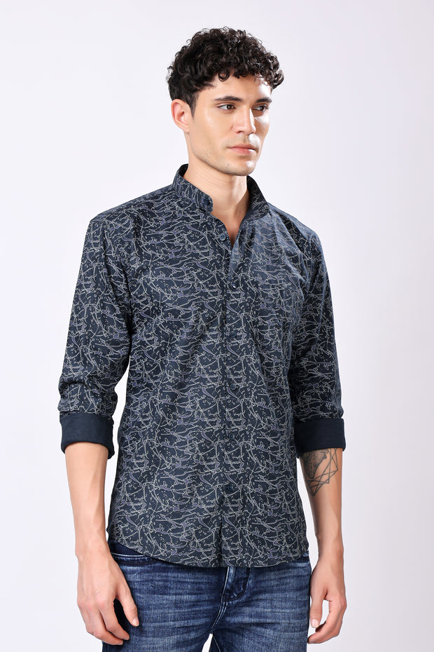 STYLOX FULL SLEEVE PRINTED CASUAL SHIRT