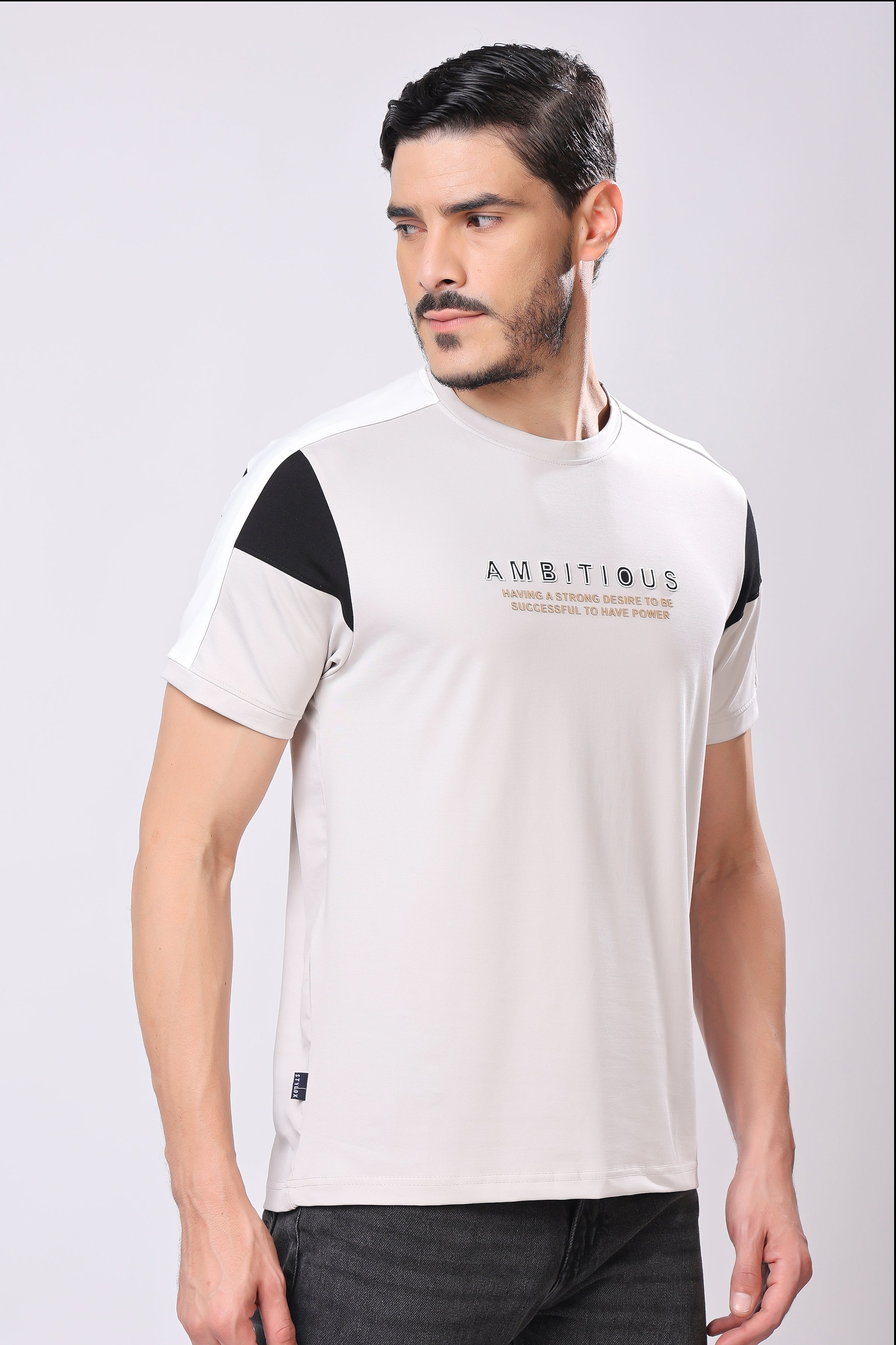Stylox Men's Round Neck Casual Printed T-Shirt - Stylox