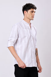 Stylox White Stripes Casual Shirt For Men