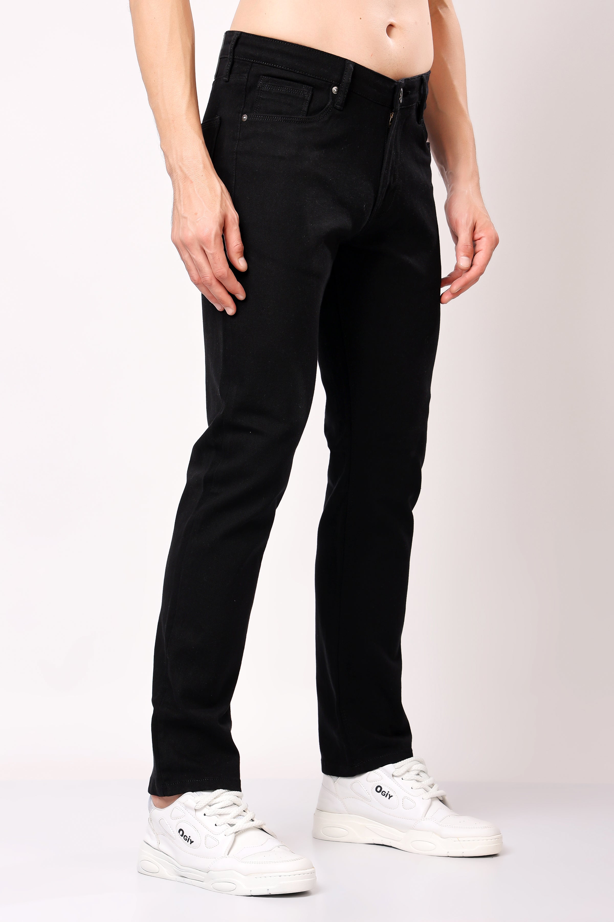 Stylox Redifined Slim Fit Casual Men's Denim Jeans Black -