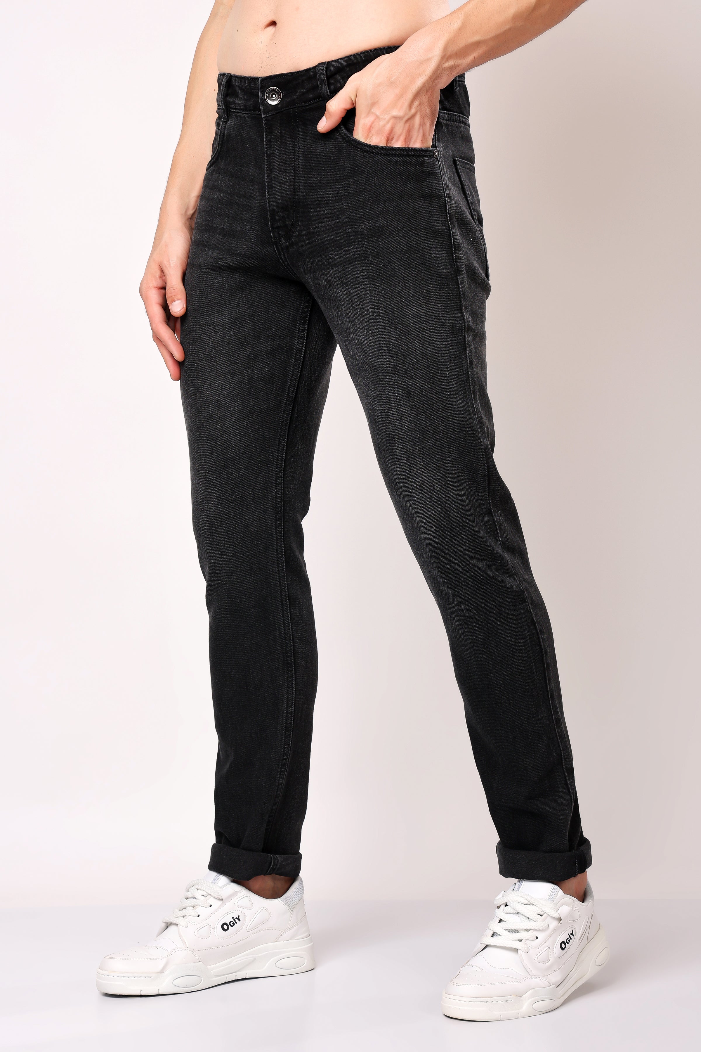 Stylox Slim Fit Casual Denim Jeans for Men - Colors: Grey, Dark Grey & Light Grey |
