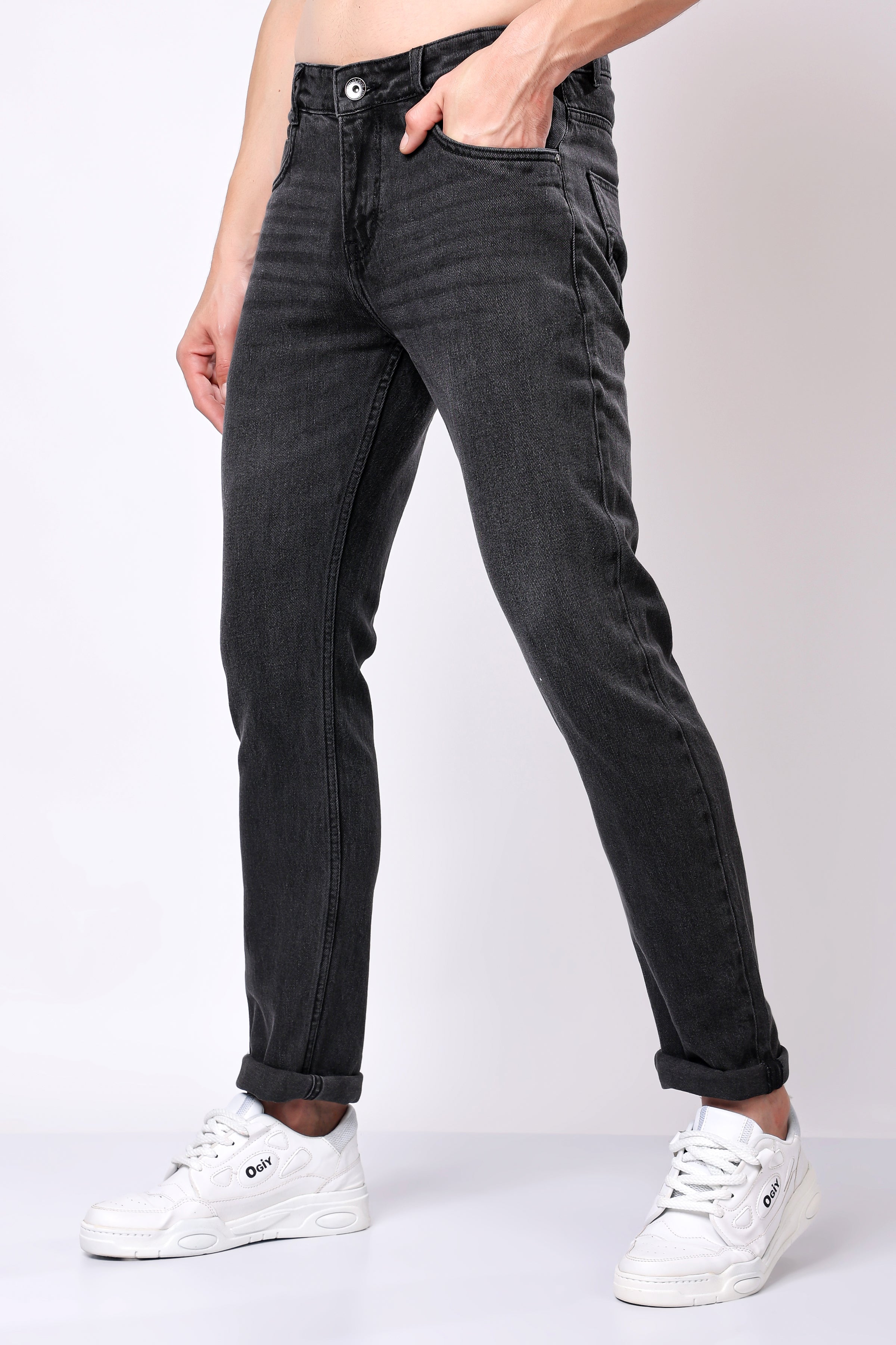 Stylox Slim Fit Casual Denim Jeans for Men - Colors: Grey, Dark Grey & Light Grey |
