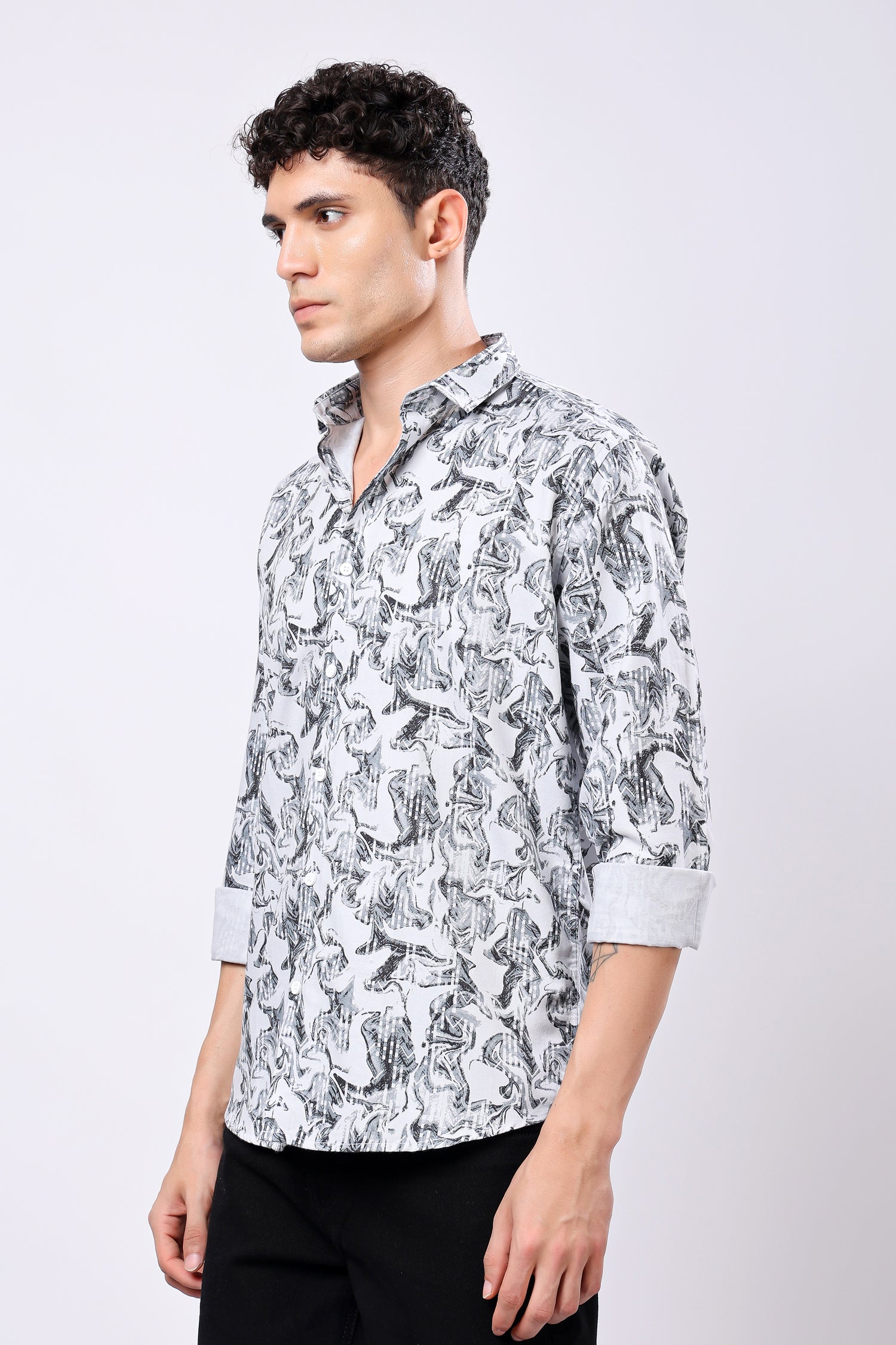 STYLOX Printed Full Sleeve Casual Shirt