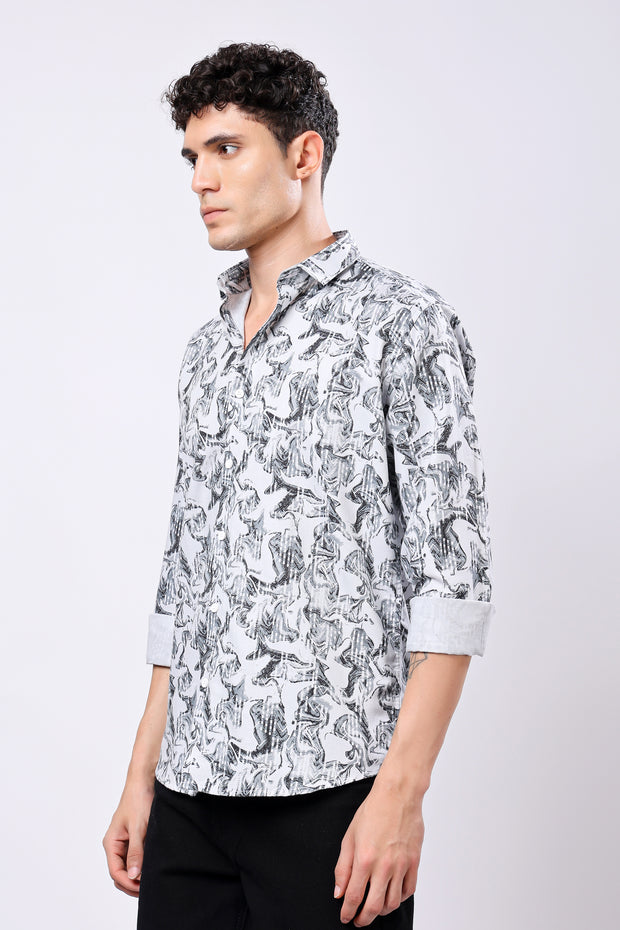 STYLOX Printed Full Sleeve Casual Shirt