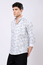 STYLOX FULL SLEEVE LEAF PRINT CASUAL SHIRT