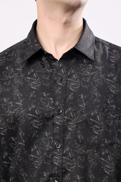 Stylox Mens Full Sleeve Print Shirt