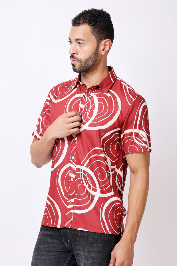 Stylox Half Sleeve Printed Casual Shirt