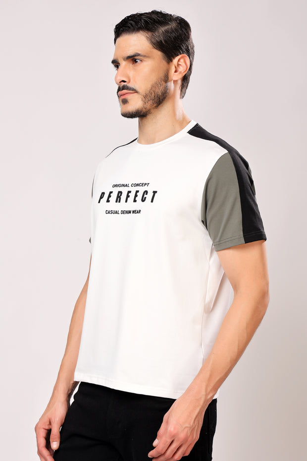 Stylox Men's Round Neck Casual Printed T-Shirt