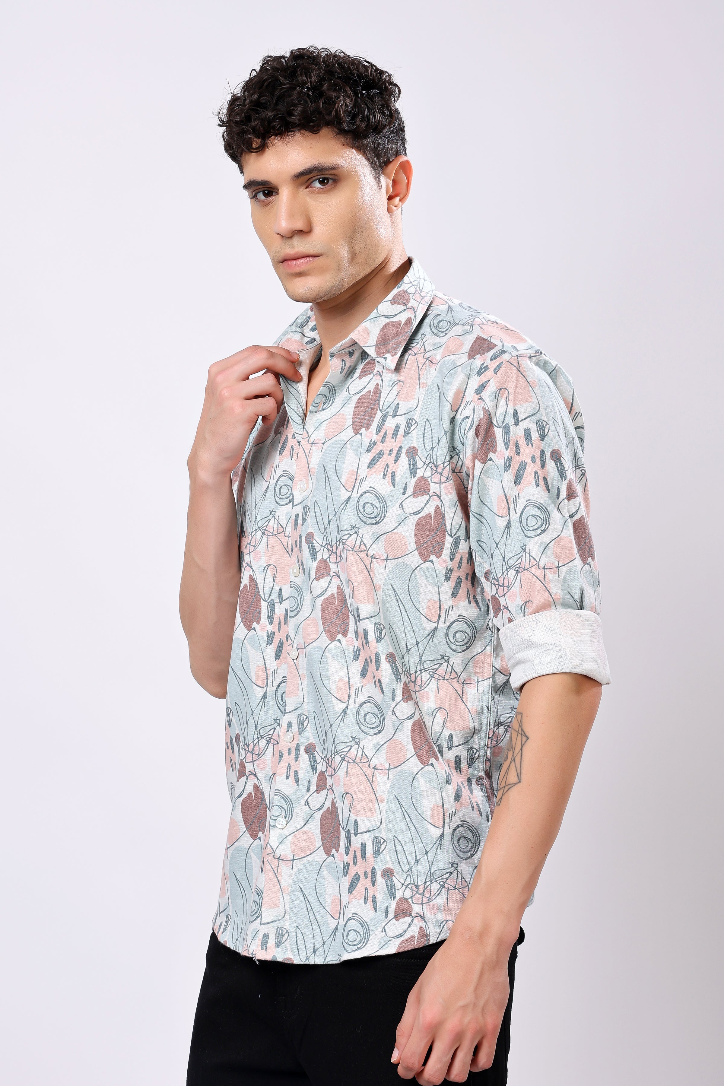 Stylox Printed Full Sleeve Shirt - Stylox