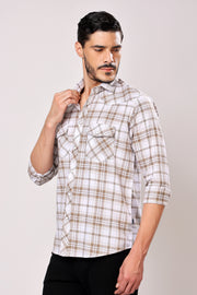 Stylox Men's Full Sleeve Casual Check Shirt
