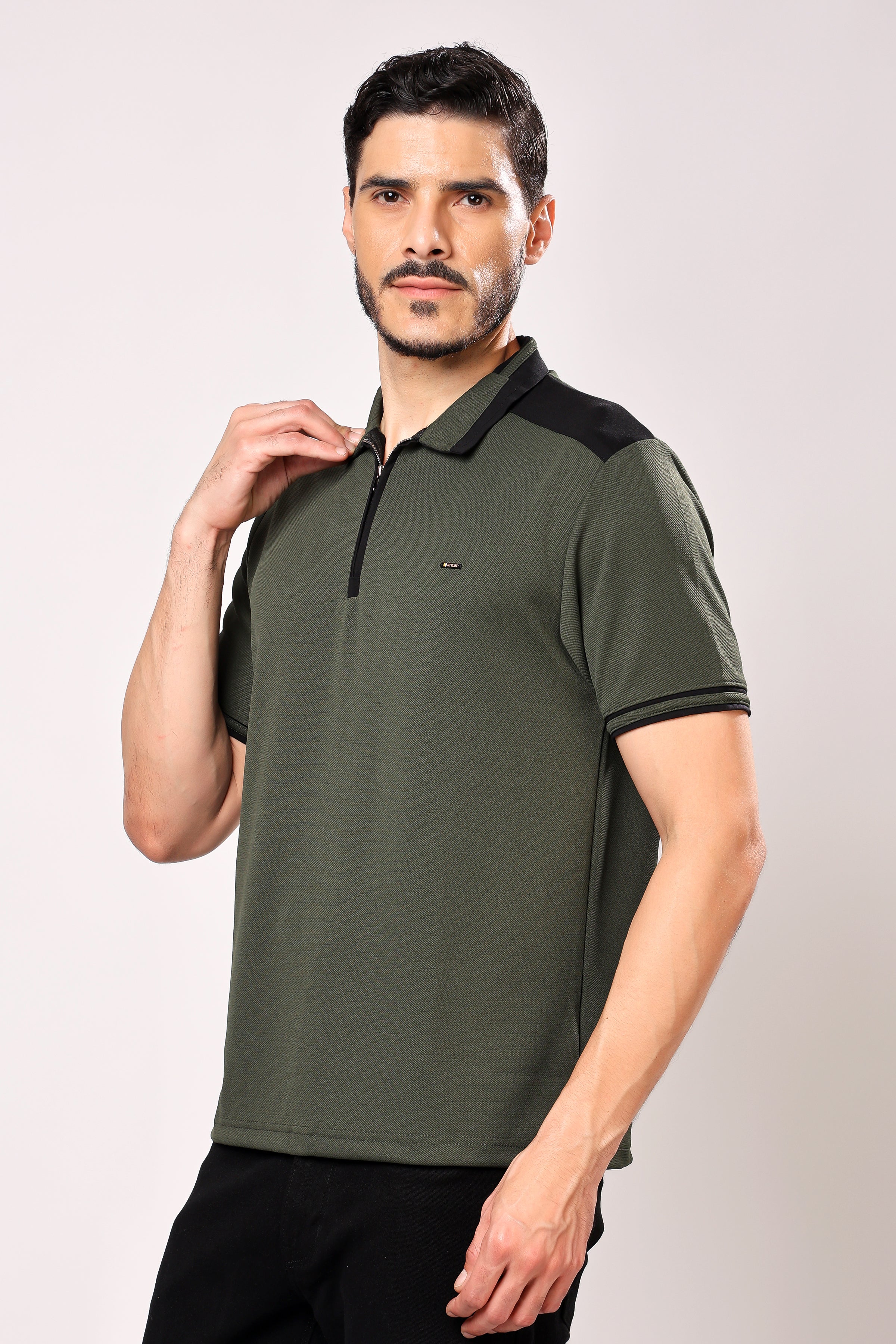 Stylox Men's Polo Neck T-Shirt - Stylox
