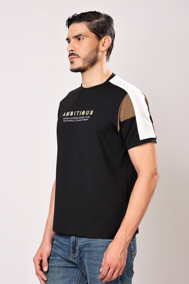 Stylox Men's Round Neck Casual Printed T-Shirt