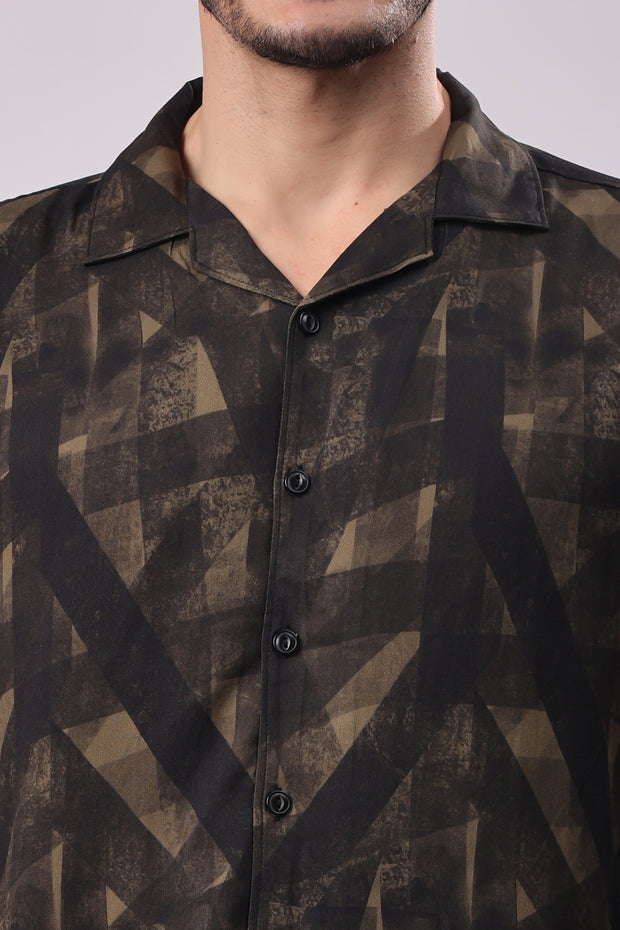 Stylox Mens Full Sleeve Printed Shirt