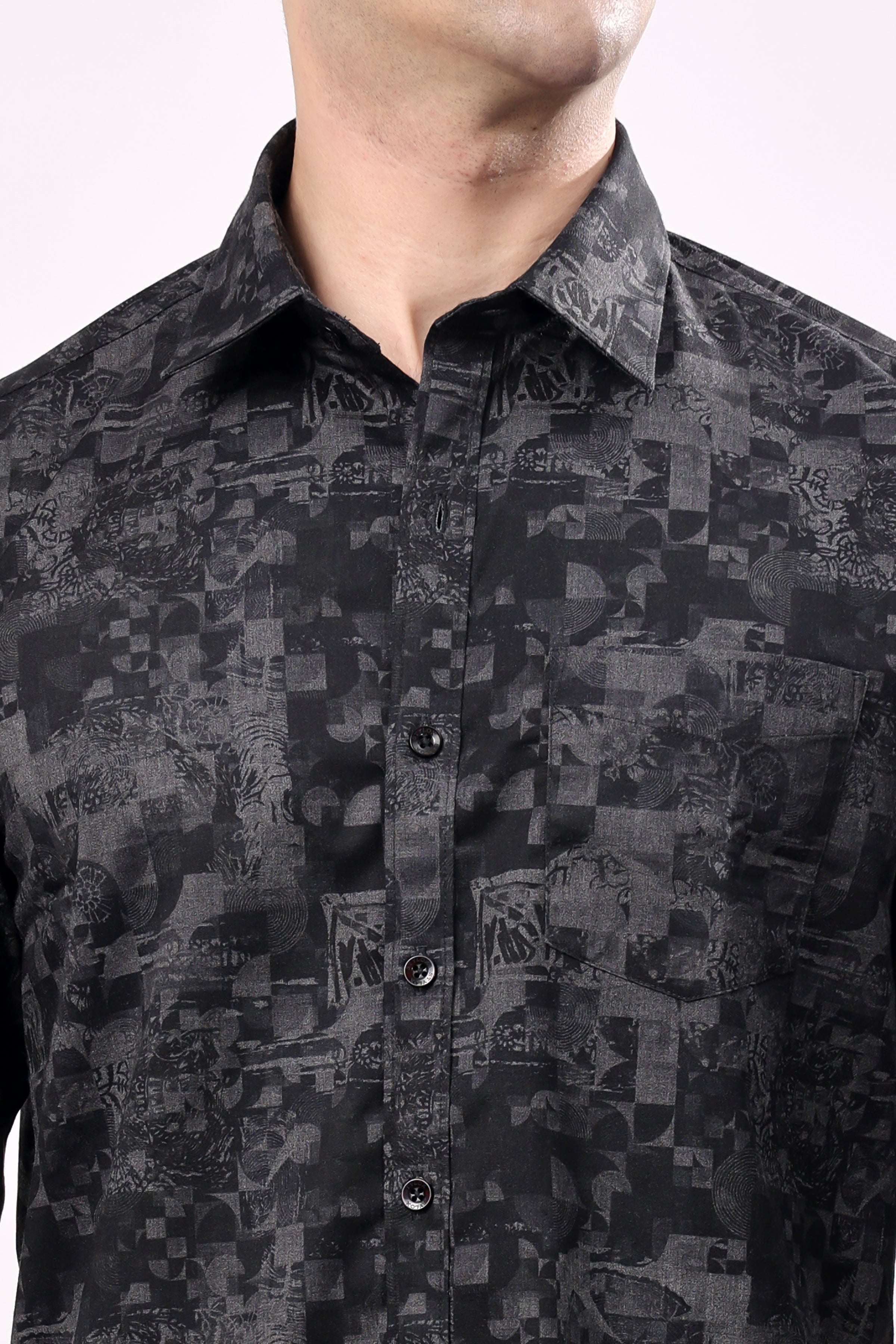 Stylox Mens Full Sleeve Print Shirt - Stylox