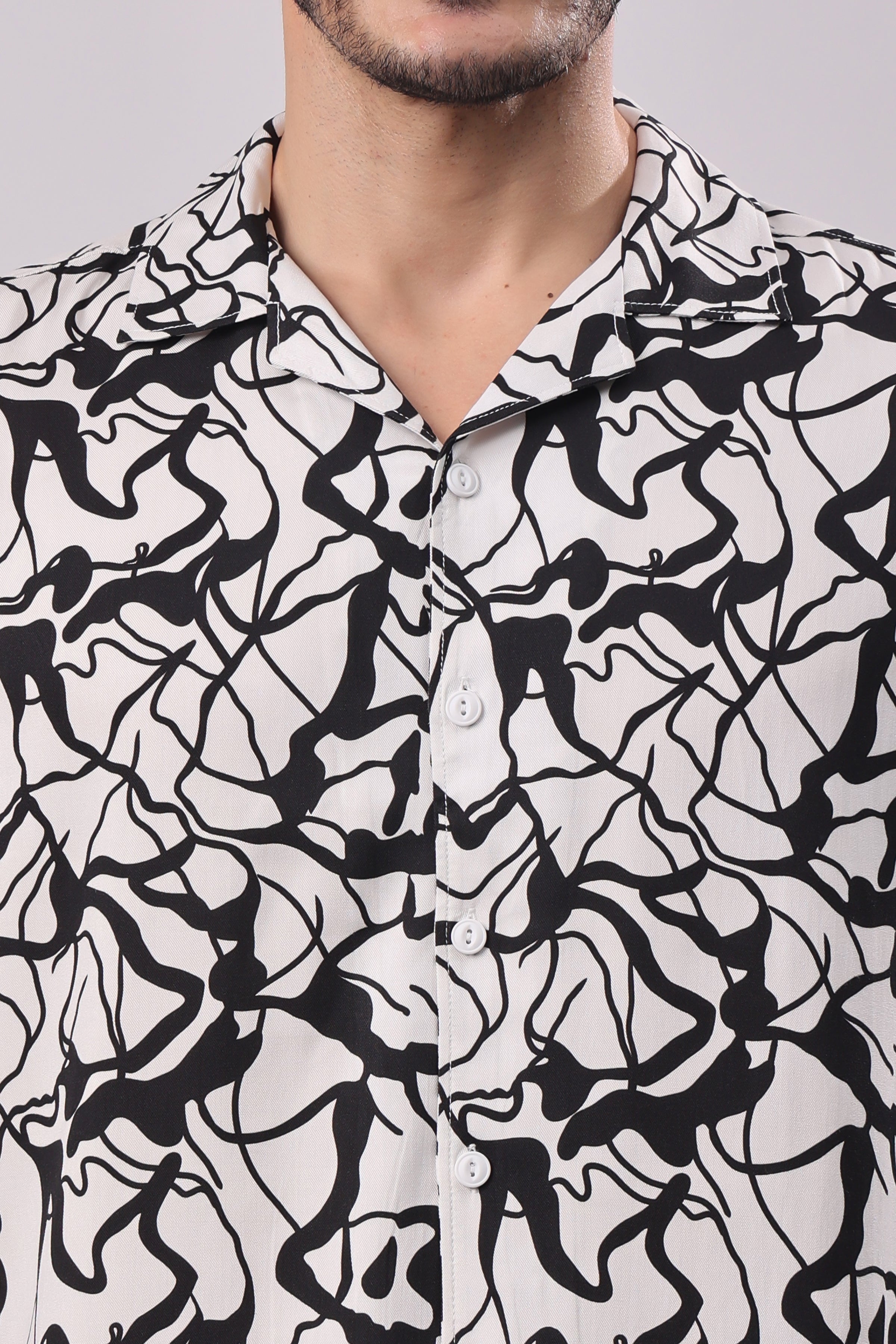 Stylox Mens Full Sleeve Printed Shirt - Stylox