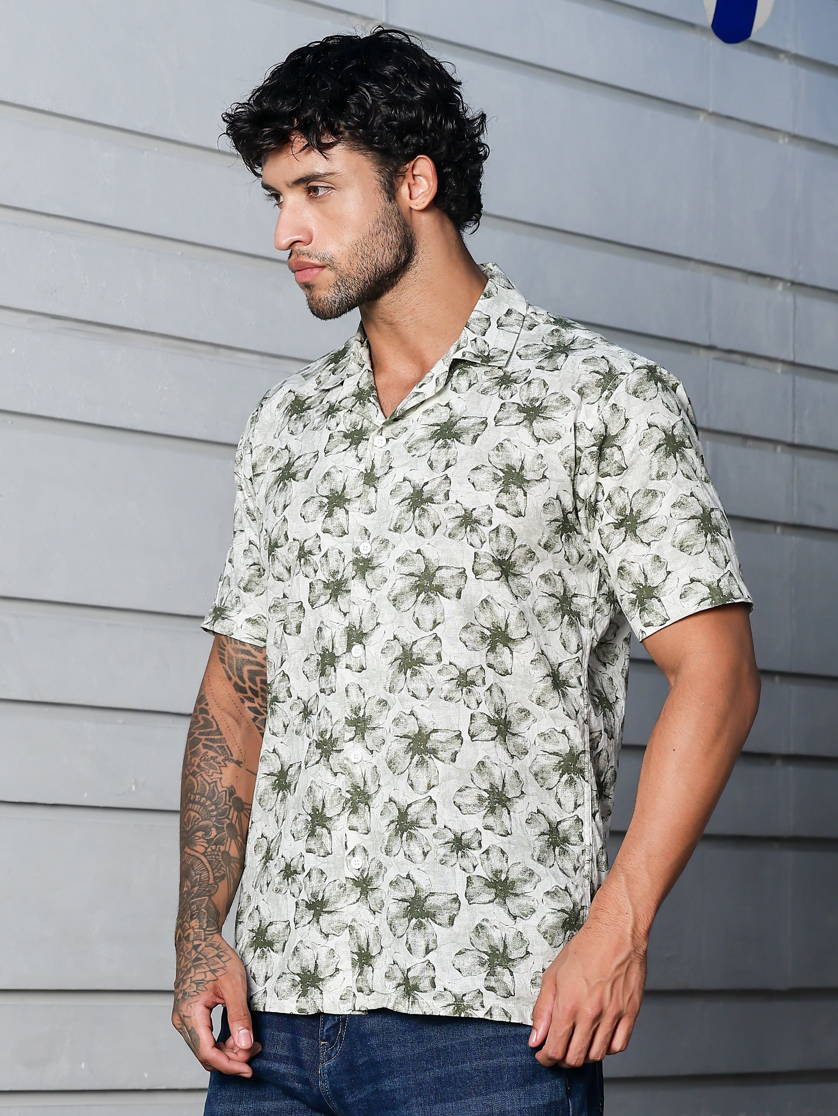 Stylox Half Sleeve Printed Casual Shirt - Stylox