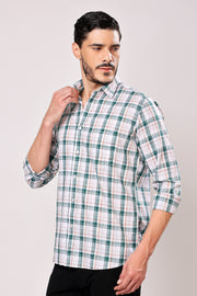Stylox Men's Casual Full Sleeve Check Shirt